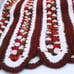 Vintage 80s Crochet Afghan Blanket Bedspread Throw 66x53 Scallop Country Autumn