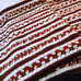 Vintage 80s Crochet Afghan Blanket Bedspread Throw 66x53 Scallop Country Autumn