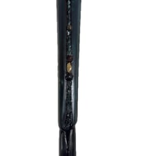Handmade Hiking Stick with Creek Rock and Glow Stone Inlay