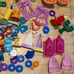 Must see Rare Play Doh large lot Disney, Super Hero ++