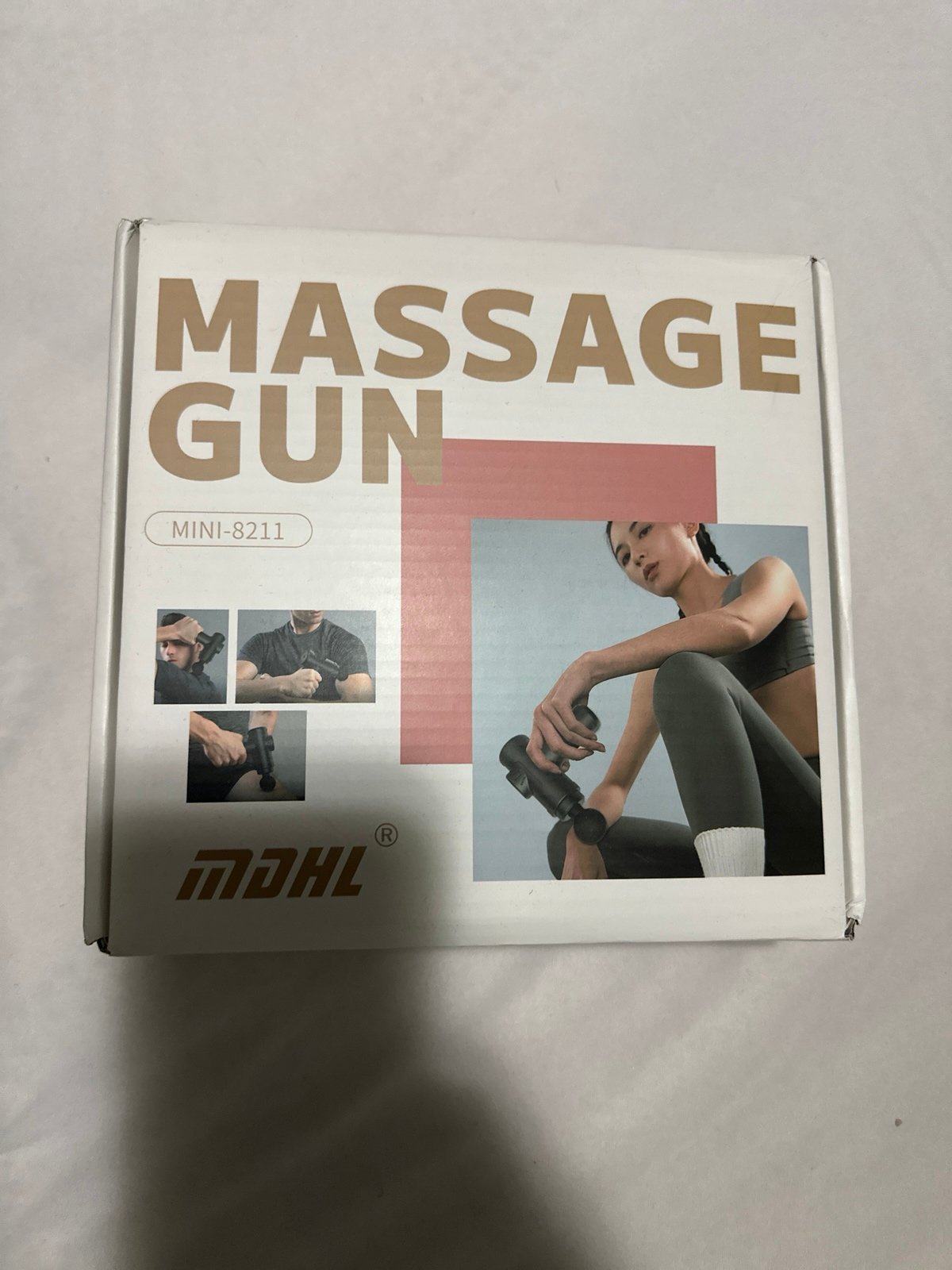 Portable Fascia Gun, Body Muscle Massage Gun, Rechargeable Massage