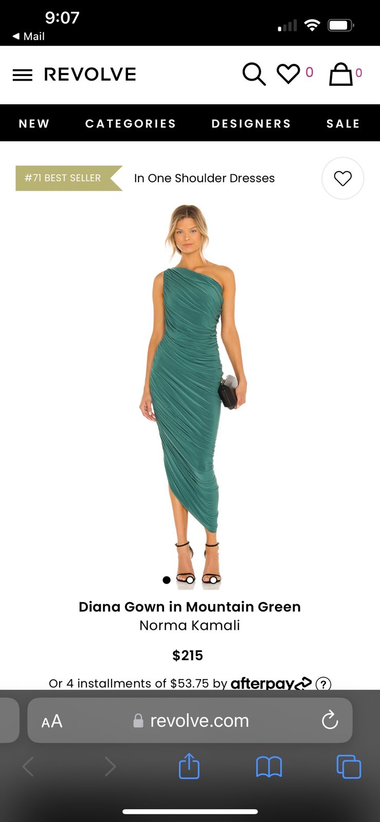 Revolve Norma Kamali Diana Gown