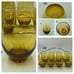 Vintage Libby Amber Roly Poly Glasses FIRM SALE PRICE