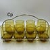 Vintage Libby Amber Roly Poly Glasses FIRM SALE PRICE