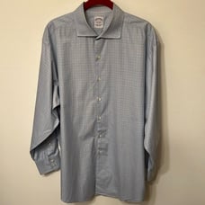 Brooks Brothers long sleeve checkered dress shirt size 17 33