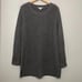 Toad & Co Size Large Charcoal Chunky Cable Knit Kintail Lambswool Sweater Tunic