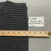 Toad & Co Size Large Charcoal Chunky Cable Knit Kintail Lambswool Sweater Tunic