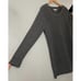 Toad & Co Size Large Charcoal Chunky Cable Knit Kintail Lambswool Sweater Tunic