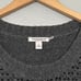 Toad & Co Size Large Charcoal Chunky Cable Knit Kintail Lambswool Sweater Tunic