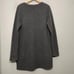 Toad & Co Size Large Charcoal Chunky Cable Knit Kintail Lambswool Sweater Tunic