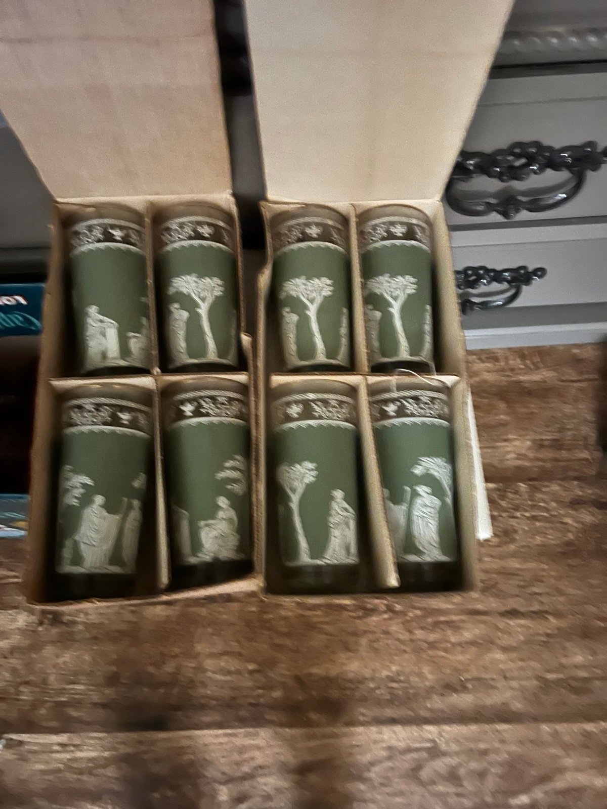 Vintage Greek Hellenic Ice Tea glasses