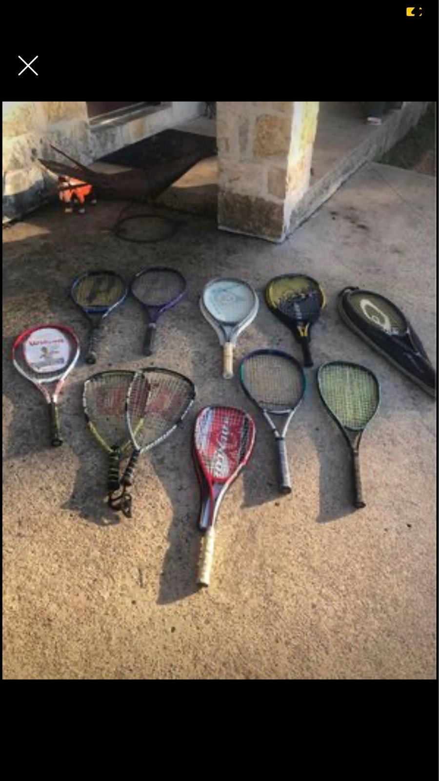 Tennis and squash Racquets LOT 11 tota