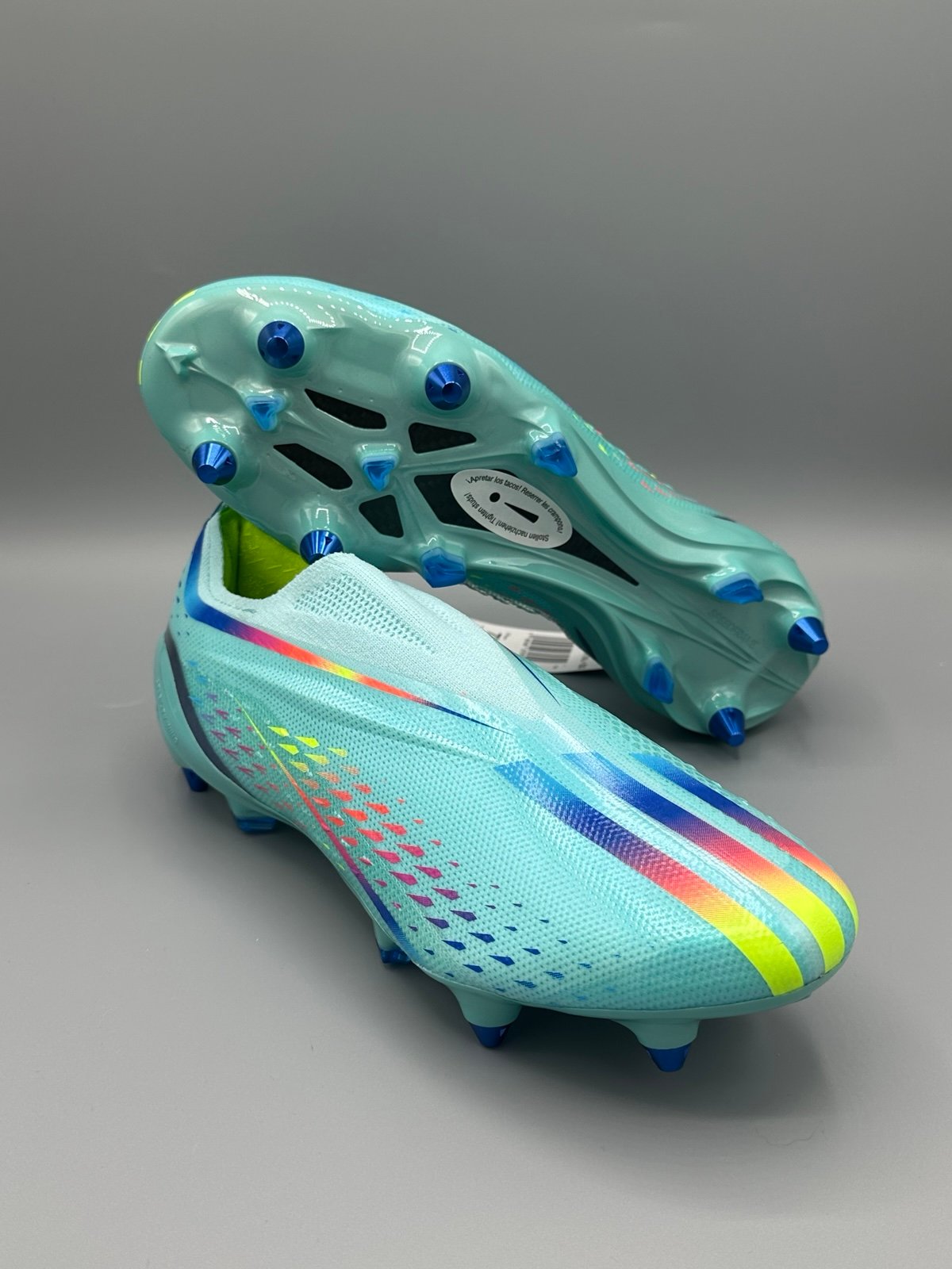 Adidas X Speedportal+ SG Soccer Cleats Aqua Blue Mens Size 7.5 New GW8420
