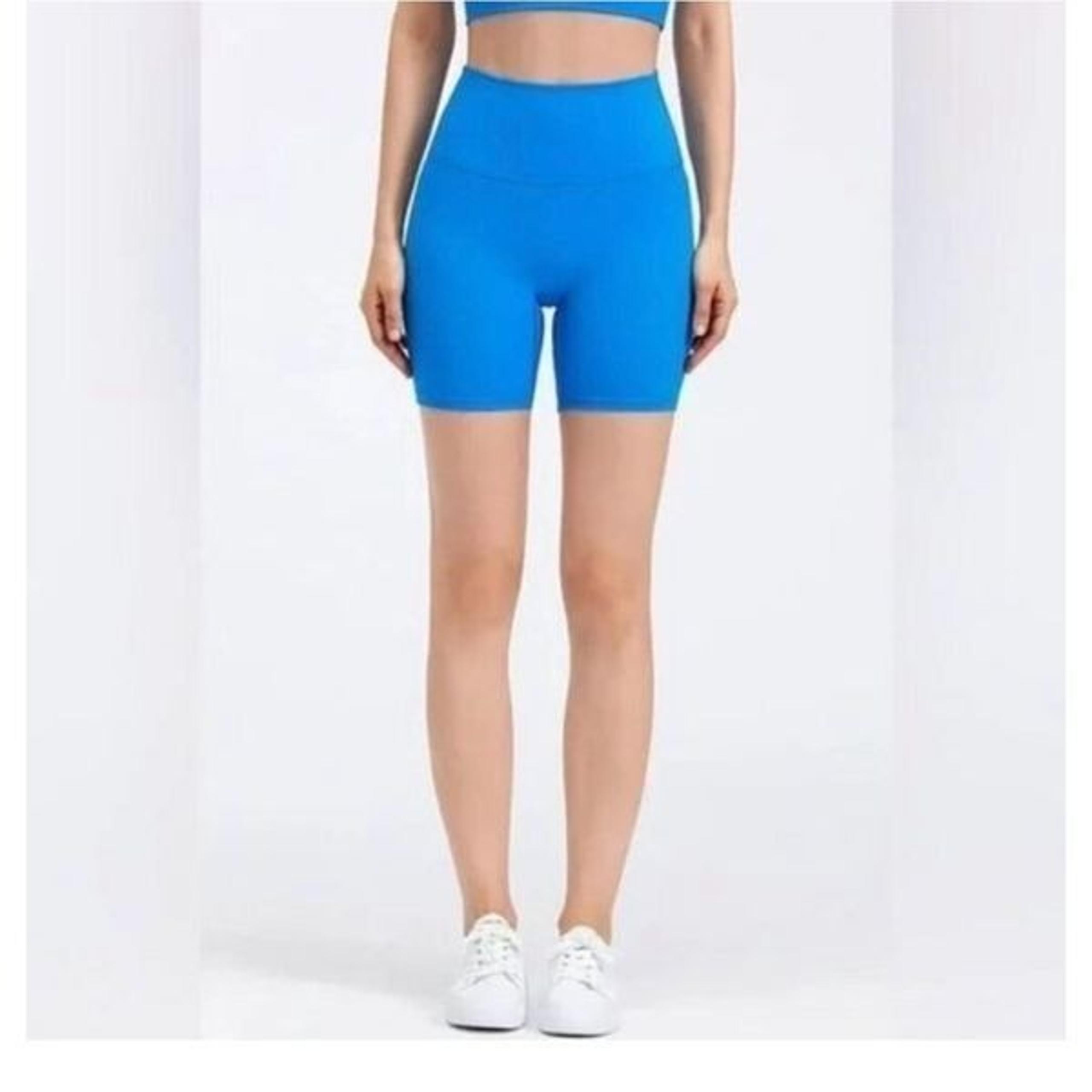 All in Motion Blue Effortless Support High Rise 6” Bike Shorts Size Medium