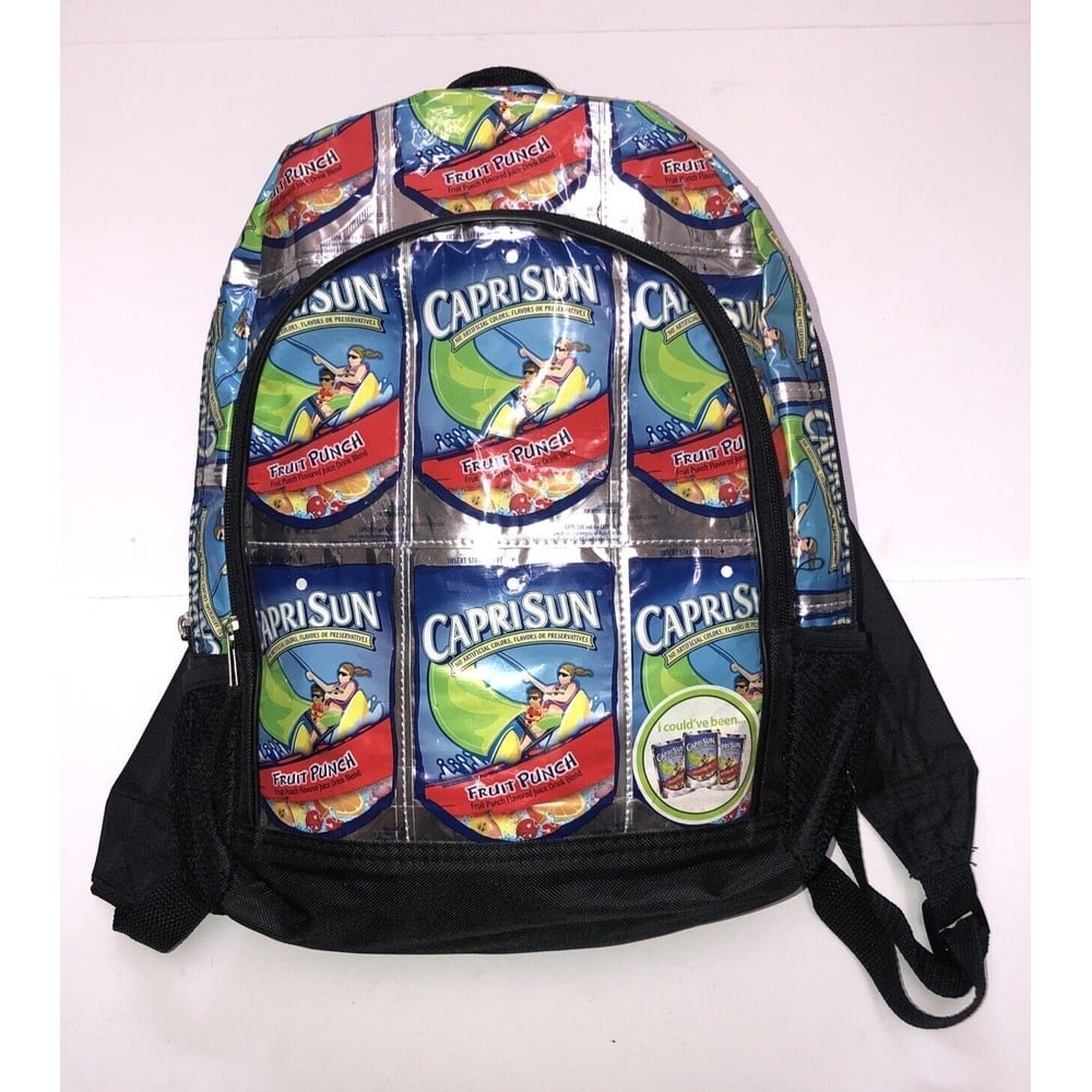 VCaprisun Splash Cooler Upcycle Backpack School Bag Retro Terracycle Y2K