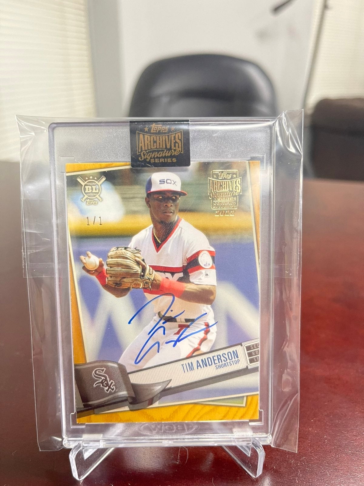 Tim Anderson 1/1 On Card Auto Topps Archive Signature Series