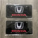 Honda black Brand New Front Vanity Metal Plate Frame Holder (2 Pack)