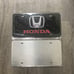 Honda black Brand New Front Vanity Metal Plate Frame Holder (2 Pack)