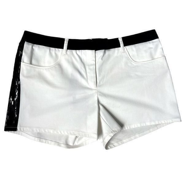 C’N’C Costume National White And Black Elegant Woman Shorts Size 14