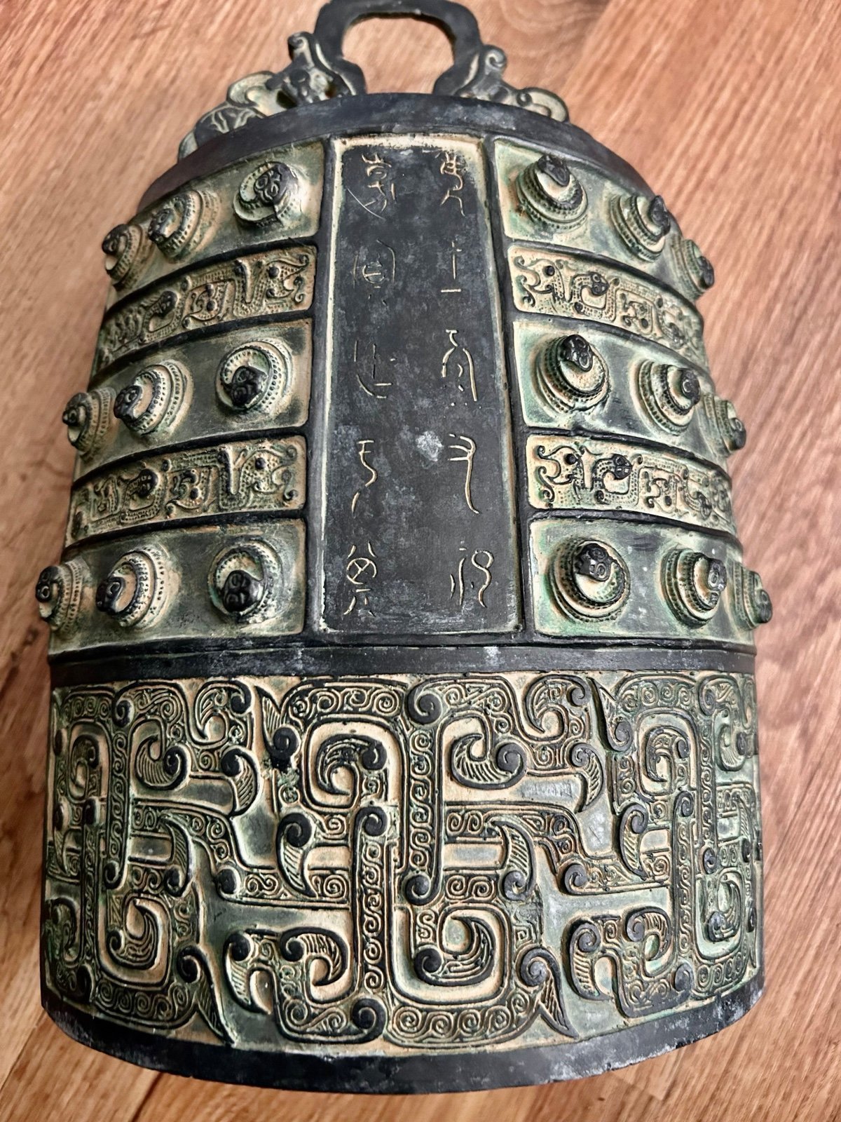 Chinese Buddhist Archaic Style Bronze Bell