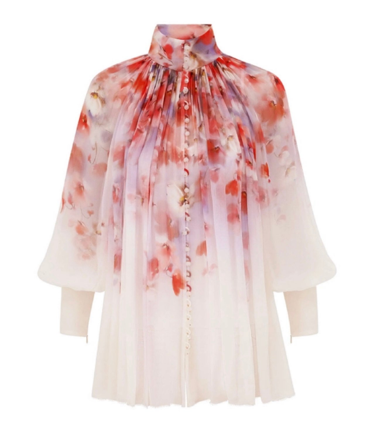 ZIMMERMANN CRUSH SMOCK BLOUSE