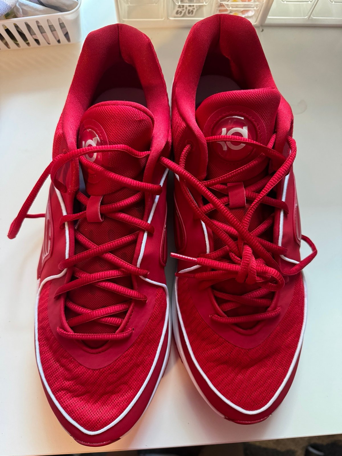 New W/o Box Nike Basketball Shoes Men 10.5 Gym Red White Kevin Durant FN7091-601