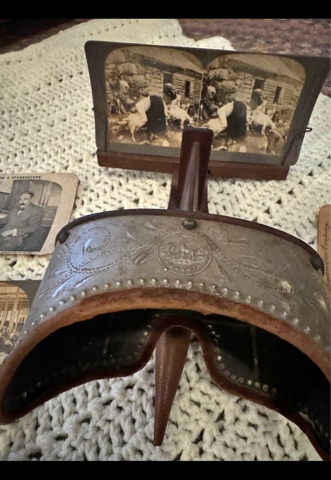 Antique Monarch stereoscope.