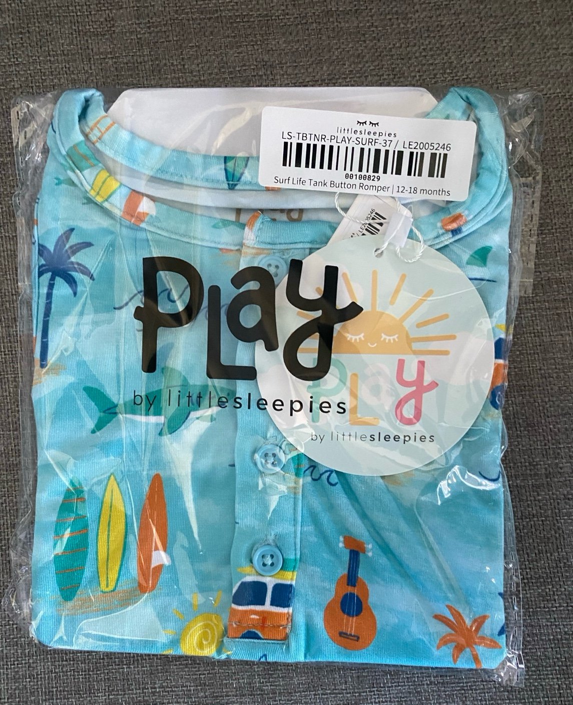 Little Sleepies surf life romper