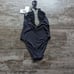 GOOD AMERICAN Leilani Halter Plunging Neck One Piece Swimsuit