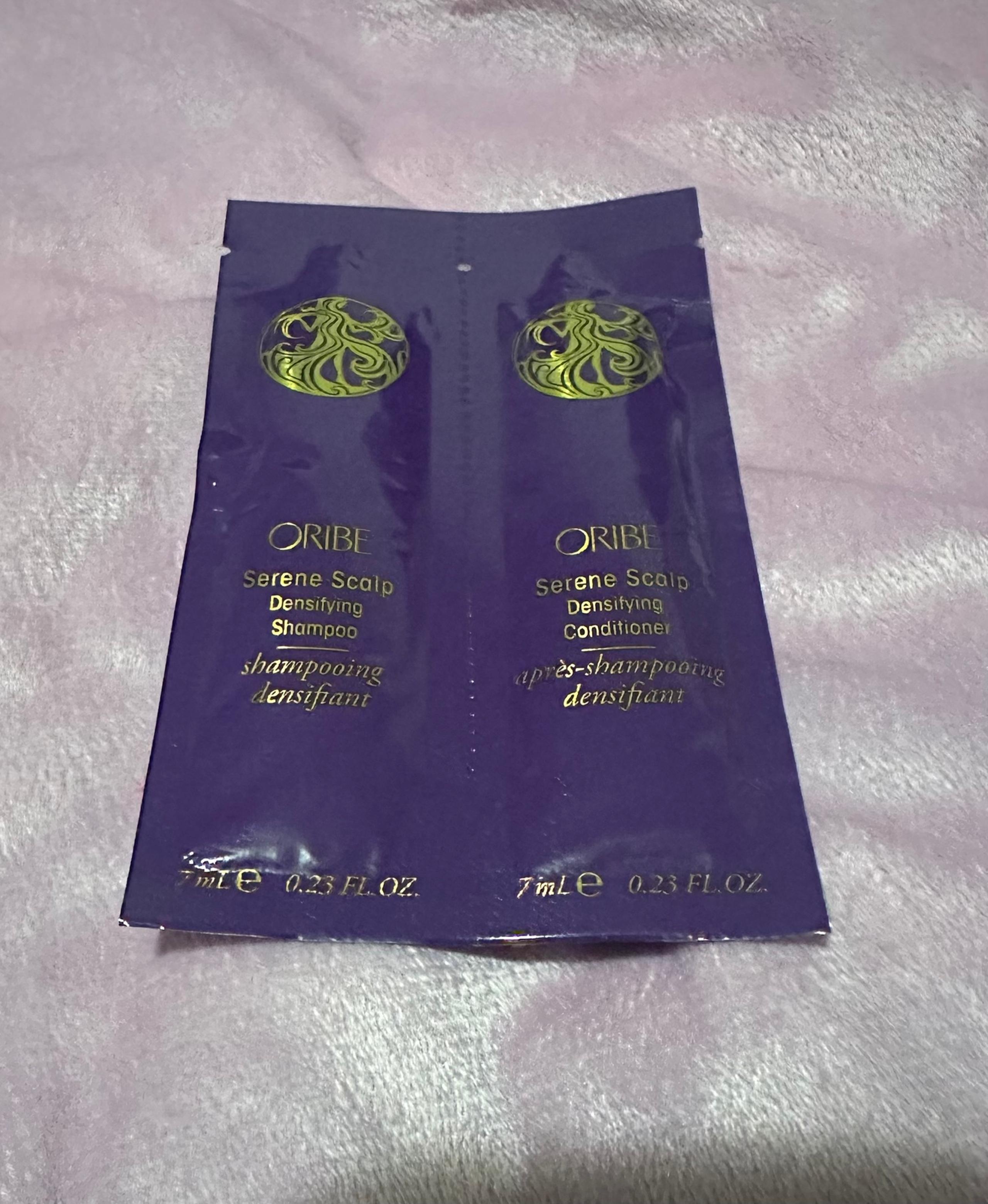 Oribe travel shampoo and conditioner