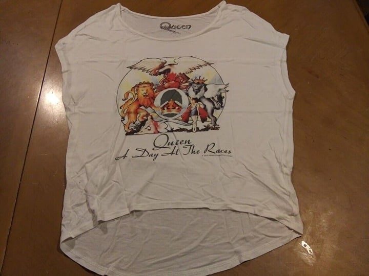 Vintage Rare Moussy Queen Band A Day At The Races Women's Free Size T-shirt