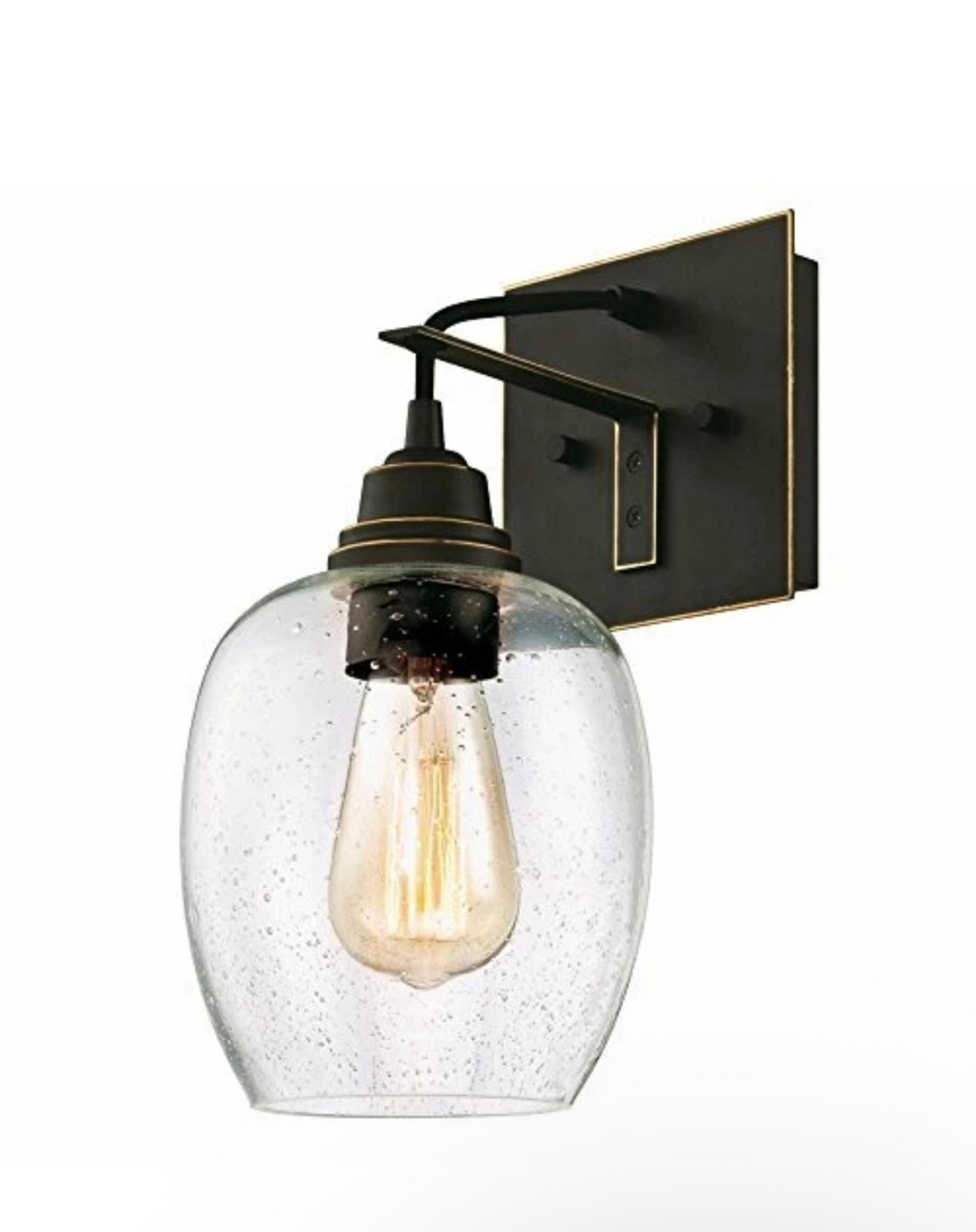 Westinghouse 63332 Eldon One-Light Wall Fixture, Oil Rubbed Bronze Finish