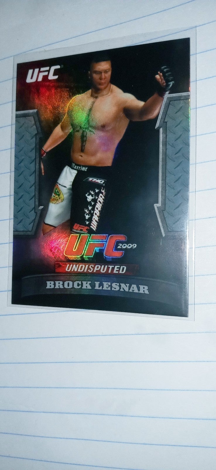 Brock Lesnar Topps UFC Onyx card short print only 88 made. GTG 13 card number