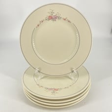 Set Of 5 Pfaltzgraff TROUSSEAU Salad Plates Vintage Retired 8 1/4