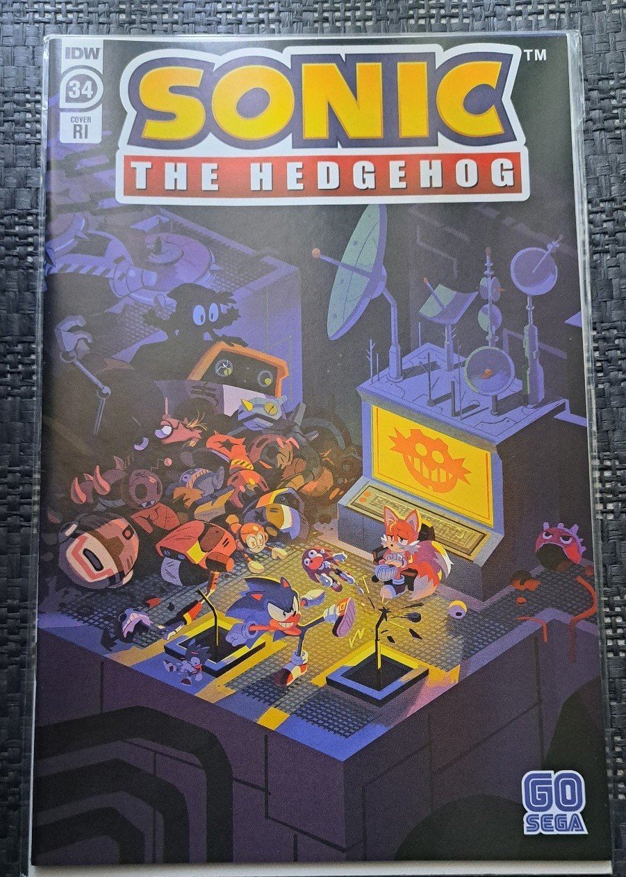 IDW Sonic the Hedgehog 34 RI HTF cover
