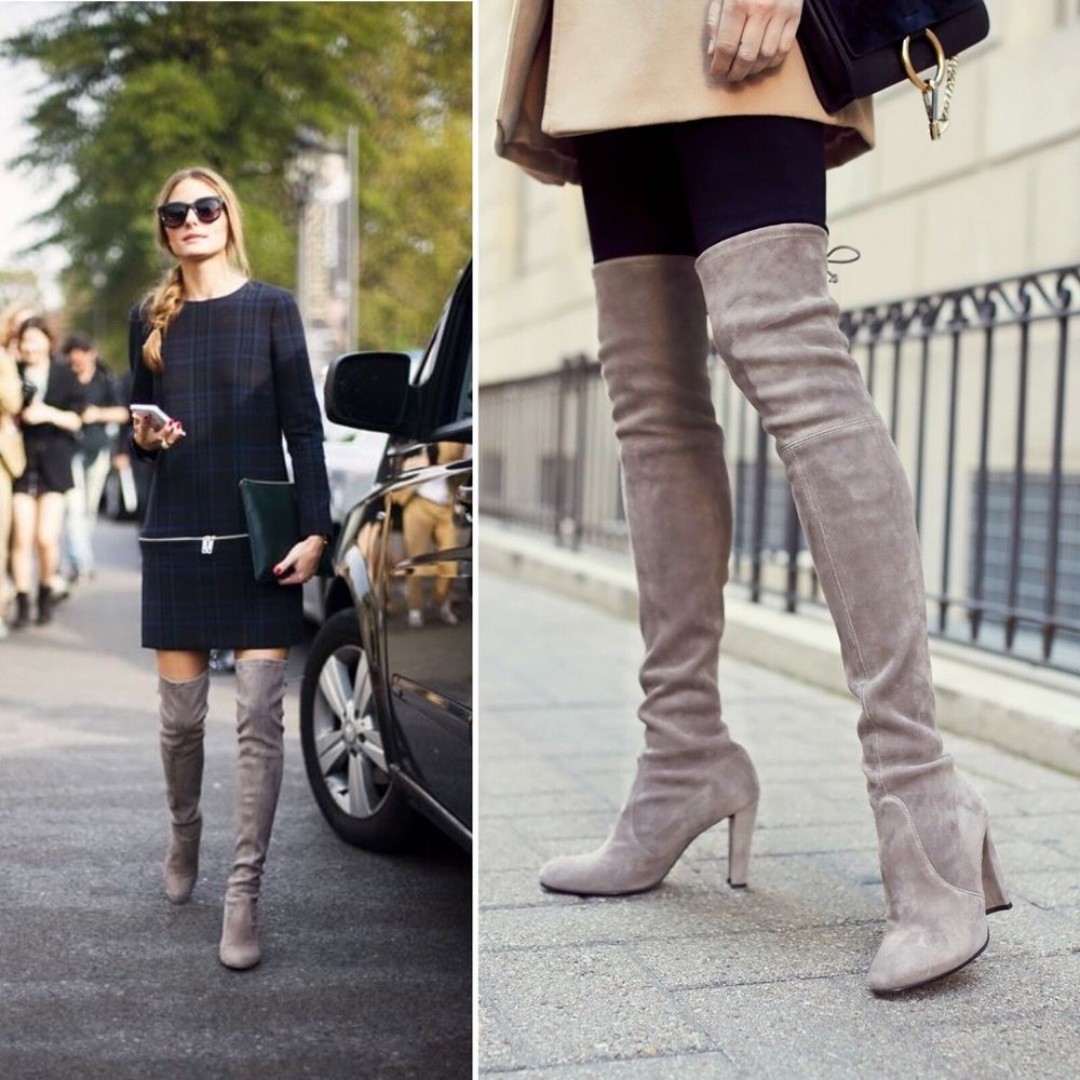Stuart weitzman highland store boots taupe