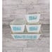 Vintage Pyrex Amish Butterprint Refrigerator Set Turquoise 501 502 503