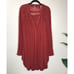 Free People Courtney Victorian Shirt Dress Eyelet Lace Yoke High Low Boho XS