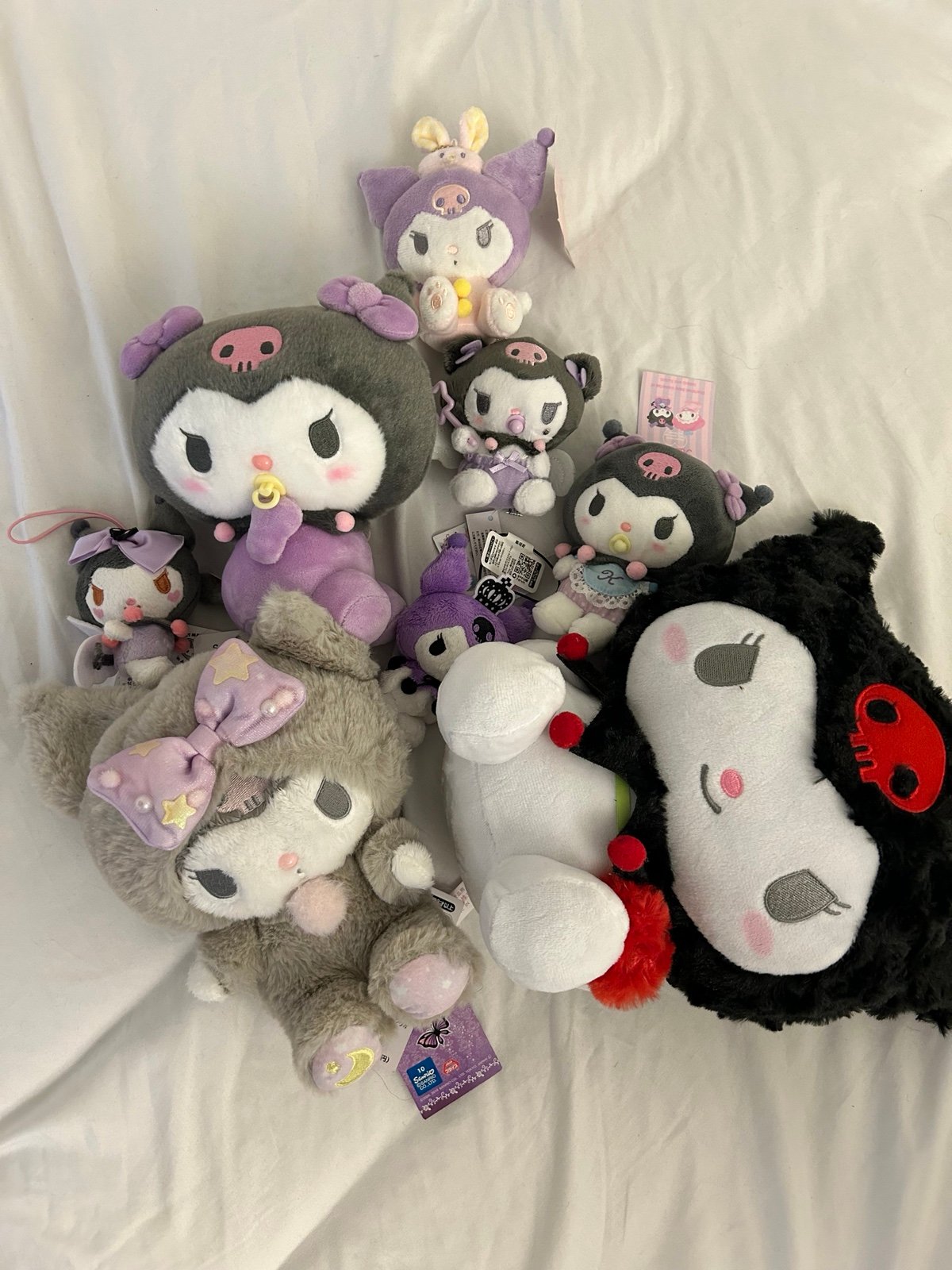 sanrio vtg kuromi plush toy doll bundle