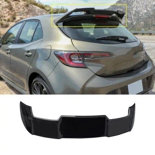 Gloss Black For 2019-2024 Toyota Corolla SE XSE Hatchback Rear Roof Spoiler Wing