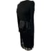 Vintage I Magnin Black PEEK HOLE BACK LACE SEQUINS Flapper Dress SZ S-M