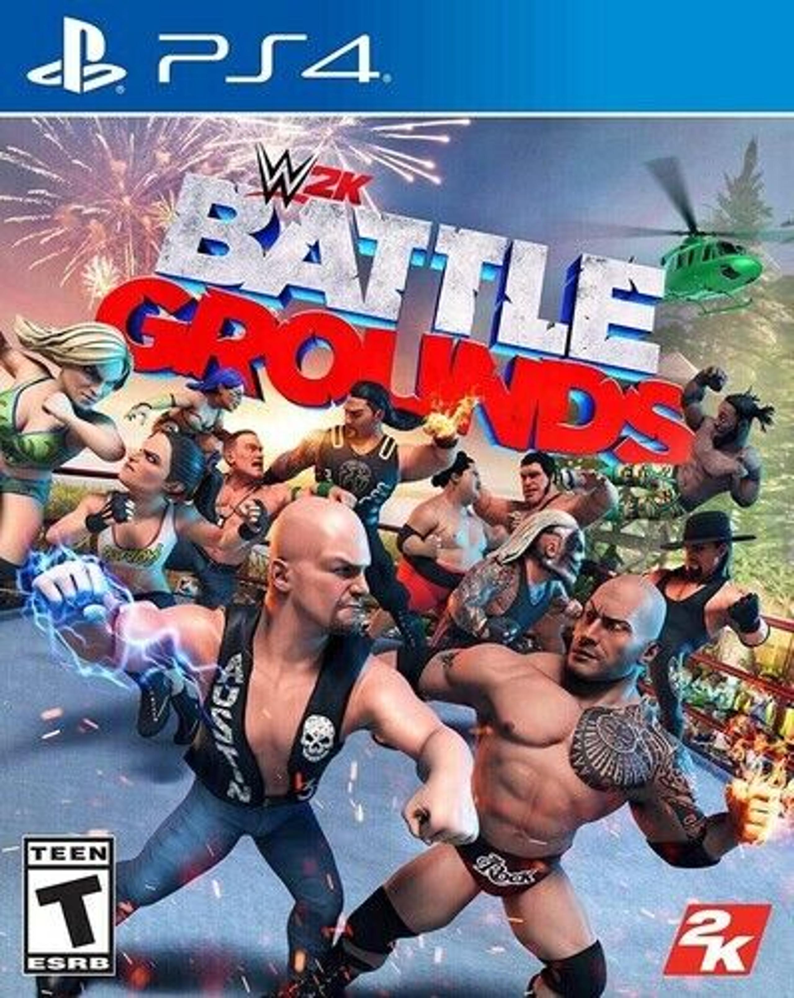 WWE 2K BATTLEGROUNDS PS4! TRIPLE H JOHN CENA, RANDY ORTON, SETH ROLLINS