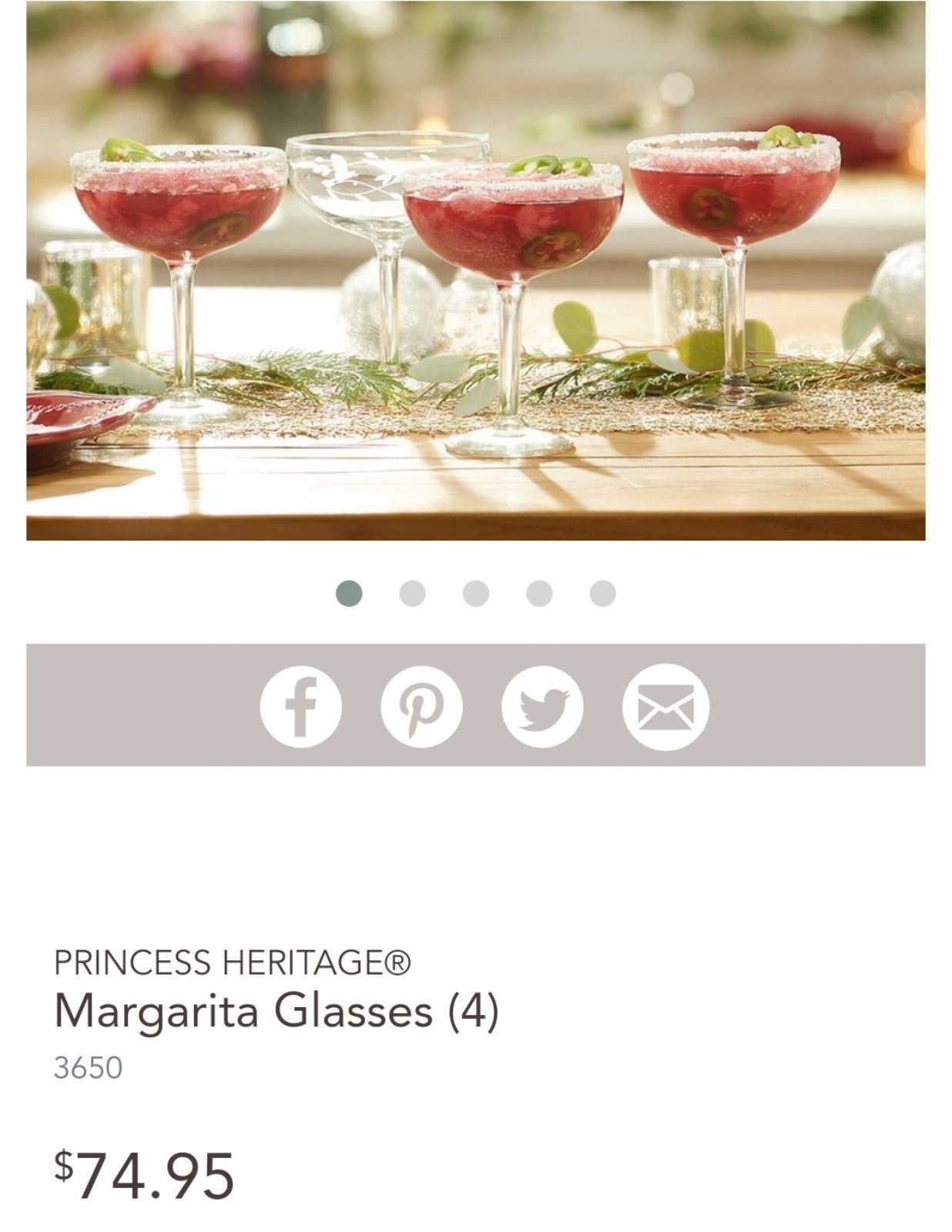 Margarita Glasses (4)  3650