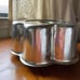 Vintage Aluminum Flower Daisy Angel Food Bundt Cake 2 Piece Tube Pan