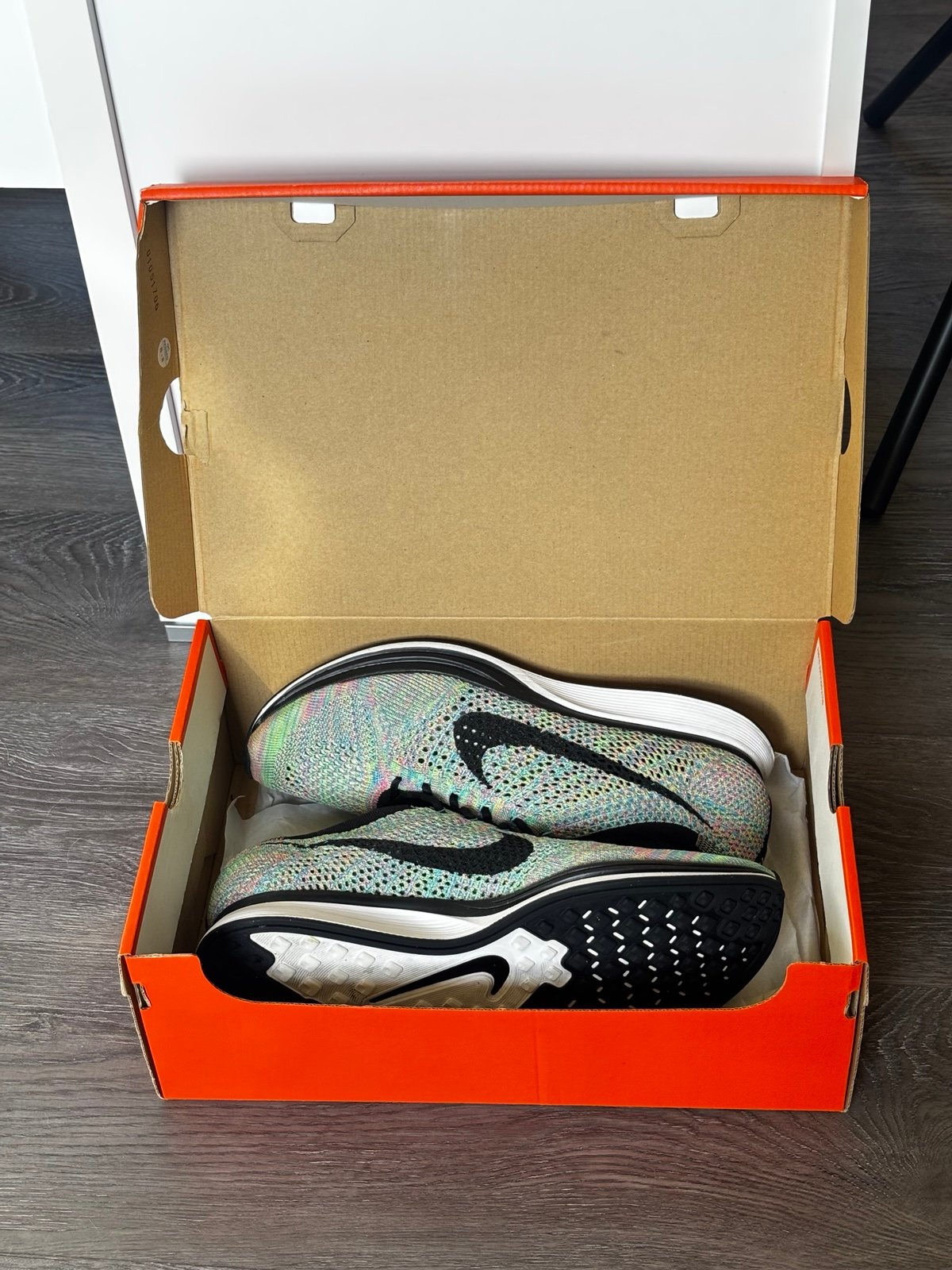 Nike Flyknit Racer Multicolor Running Shoes. Men’s Size 11 Women’s Size 12.5