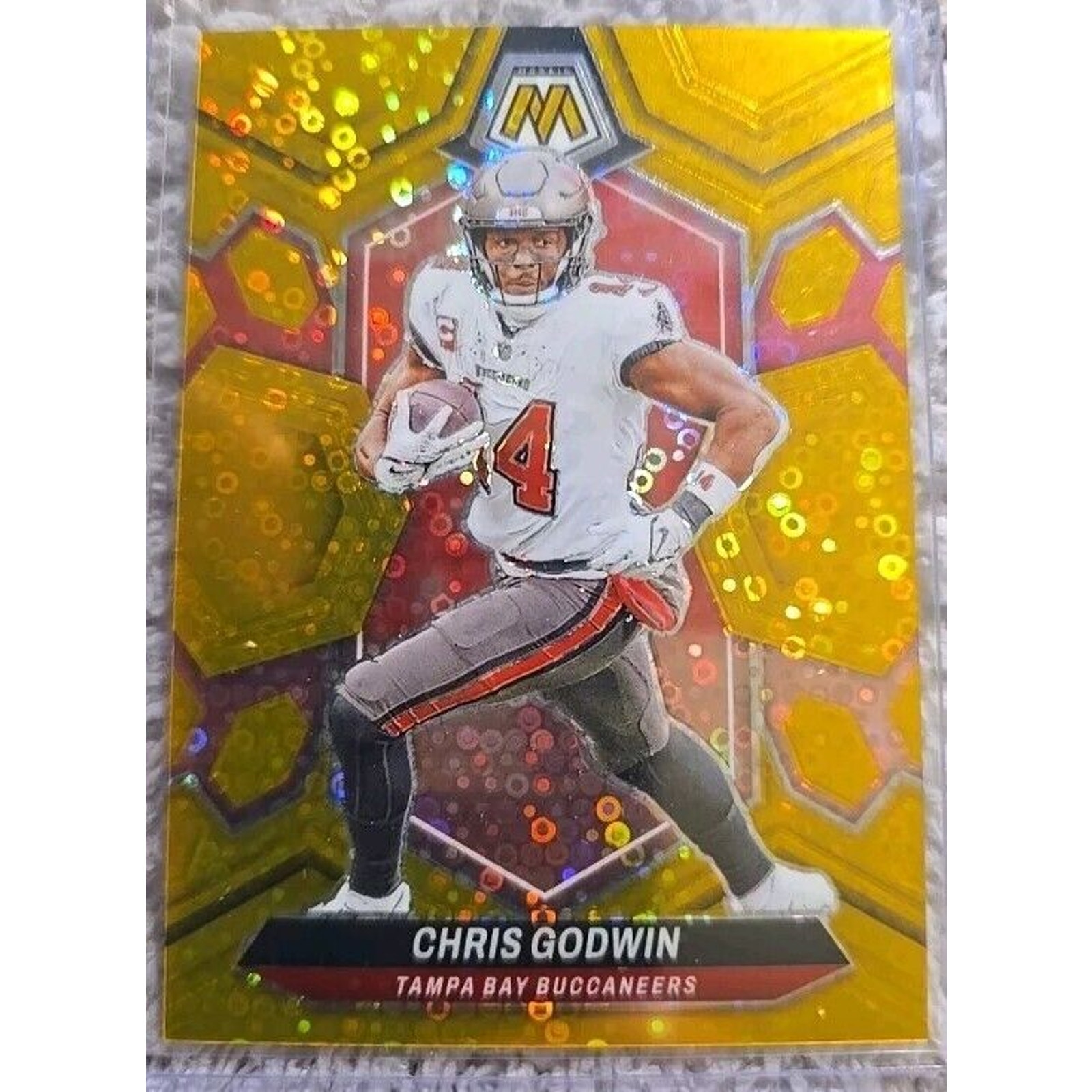 2024 Panini Mosaic No Huddle Chris Godwin Gold /10 SP Buccaneers