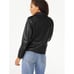 NEW Scoop Women's Black Soft Faux Leather Moto Jacket, Sz XL (16-18), 45