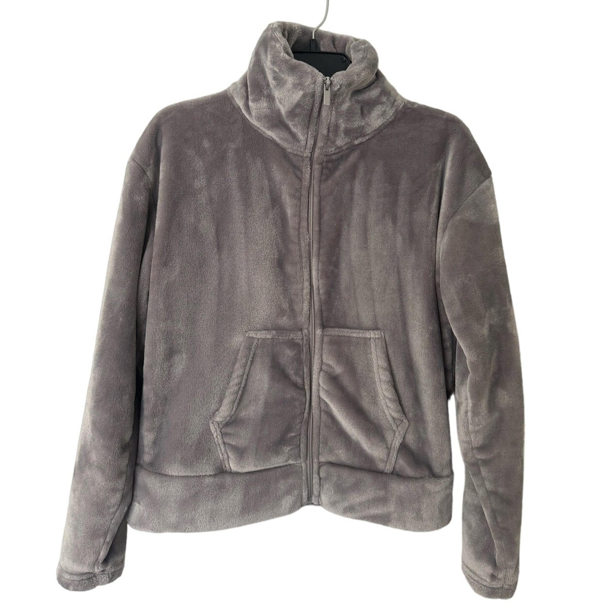 C9 Champion Gray Silver Zip Front Cowl Neck Jacket Size XS