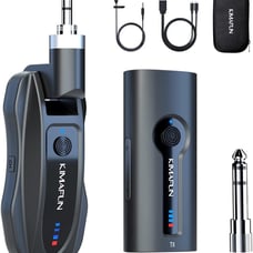 KIMAFUN Lavalier Wireless Microphone, Work 8hs/165FT Range Rechargeable Transmit