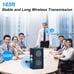KIMAFUN Lavalier Wireless Microphone, Work 8hs/165FT Range Rechargeable Transmit